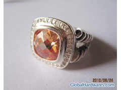 David Yurman 11mm Champagne Citrine Albion Ring图1