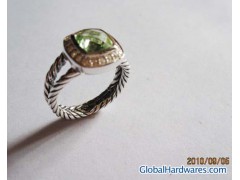 David Yurman 7mm Peridot Petite Albion Ring图1