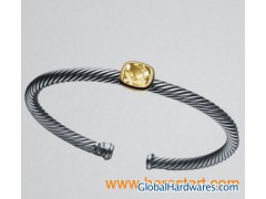 David Yurman 4mm Champagne Citrine Noblesse Bracelet图1