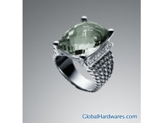 David Yurman Ring ,20x15mm Prasiolite Wheaton Ring图1