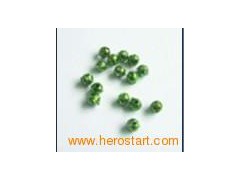 4mm spiral green plated beads图1