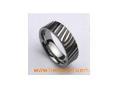 Zebra engraving man's tungsten ring图1