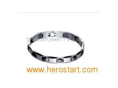 Fantastic gift-tungsten bracelet with ceramic图1