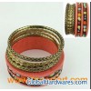 Wholesale Jewelry!Colourful Golden Wood Lady Fashion Bangle Set, Fashion Bangle Accessory