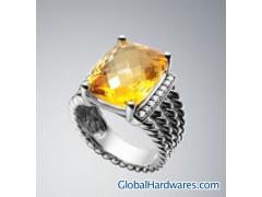David Yurman 16x12mm Citrine Wheaton Ring图1