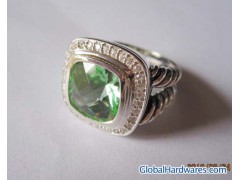 David Yurman 11mm Prasiolite Albion Ring图1
