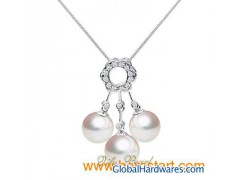 18K Gold Pendant with Freshwater Pearl图1