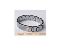 Tungsten bracelet with 9 rosegold plating图1