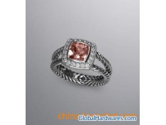 David Yurman 7mm Morganite Petite Albion Ring图1