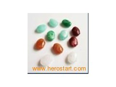 Elegant Plastic Imitation Jade Bead图1