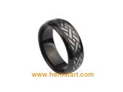 Black men's ring jewelry图1