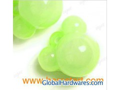 Green 22X24X17mm Mickey Mouse Acrylic Beads Jewelry AR0208图1