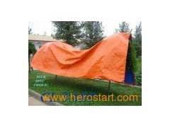 170GSM Blue/Orange PE Tarpaulin图1