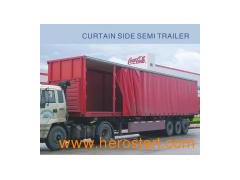 Curtain Side Semi Trailer图1