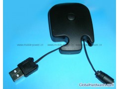 Retractabel USB charger with universal adaptors图1