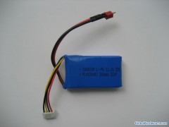 11.1v 20c 360mah lithium polymer battery pack图1