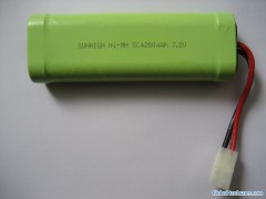 7.2v 4200mAh Sub C Ni-Mh battery pack图1