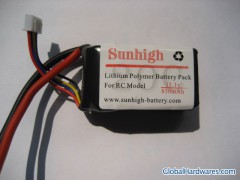 11.1v 20C 850mAh lithium polymer battery pack for RC hobbies图1