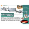 Floating fish food processing line