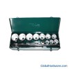 16-pc 1” Dr. Socket Set CR-V  (6-point model, metric combination)