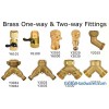 Brass One Way & Two Way Fittings