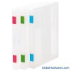 A4 Carry File Box with 3 Colors for Choices and Label for Easy Recognition