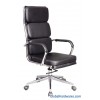 high-back chair with chromed arm