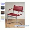 Breuer Director Style Faux Leather Chair