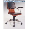 office chair with wooden body