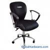 Fabric chair with armrest