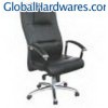 High back executive leather chair