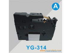 6mmx8m black on white label tapes compatible for Brother图1