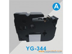 24mmx8m gold on black label tapes for Brother图1