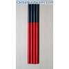 red and blue pencil