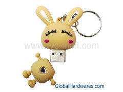 Shy Rabbit USB Flash Disk,2/4/8/16GB Available图1