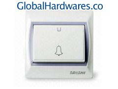 Polycarbonate/Copper Door Bell Switch in Big Size, Easy Inst图1