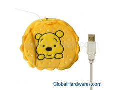 Winnie the Pooh USB Heating Heated Hands Warm Warmer Mouse Mice Pad图1