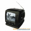 5.5" Portable Personal B/W TV with AM/FM Radio