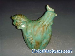 Antique glazed ceramic animal sculpture home decor图1