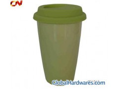 Green double wall enamel mug图1