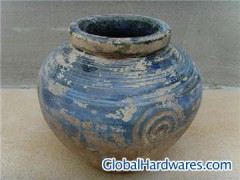 Antique pottery urn图1
