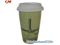 double wall ceramic travel mug图1