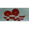 sell artwork red ceramic dinner sets