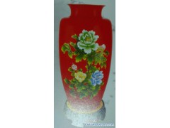 sell red ceramic vase图1