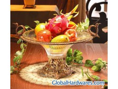 Brass Mounted Crystal Vase图1