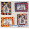 HAND PAINTED CERAMIC PHOTO FRAME