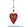 Metal heart ornament