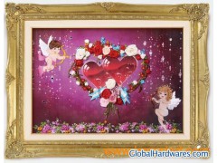 OS-022 ribbon embroidery hanging picture图1