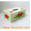 Modern White Wood Tissue Box (SFW1705)