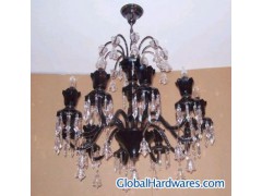 Luxurious Porcelain Chandelier with 24K Plated Brass图1